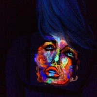 UV body painting from Paint in the Dark class