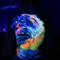carry the ocean uv body painting - back side